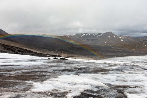 Langjökull Ice Cap in Iceland.
